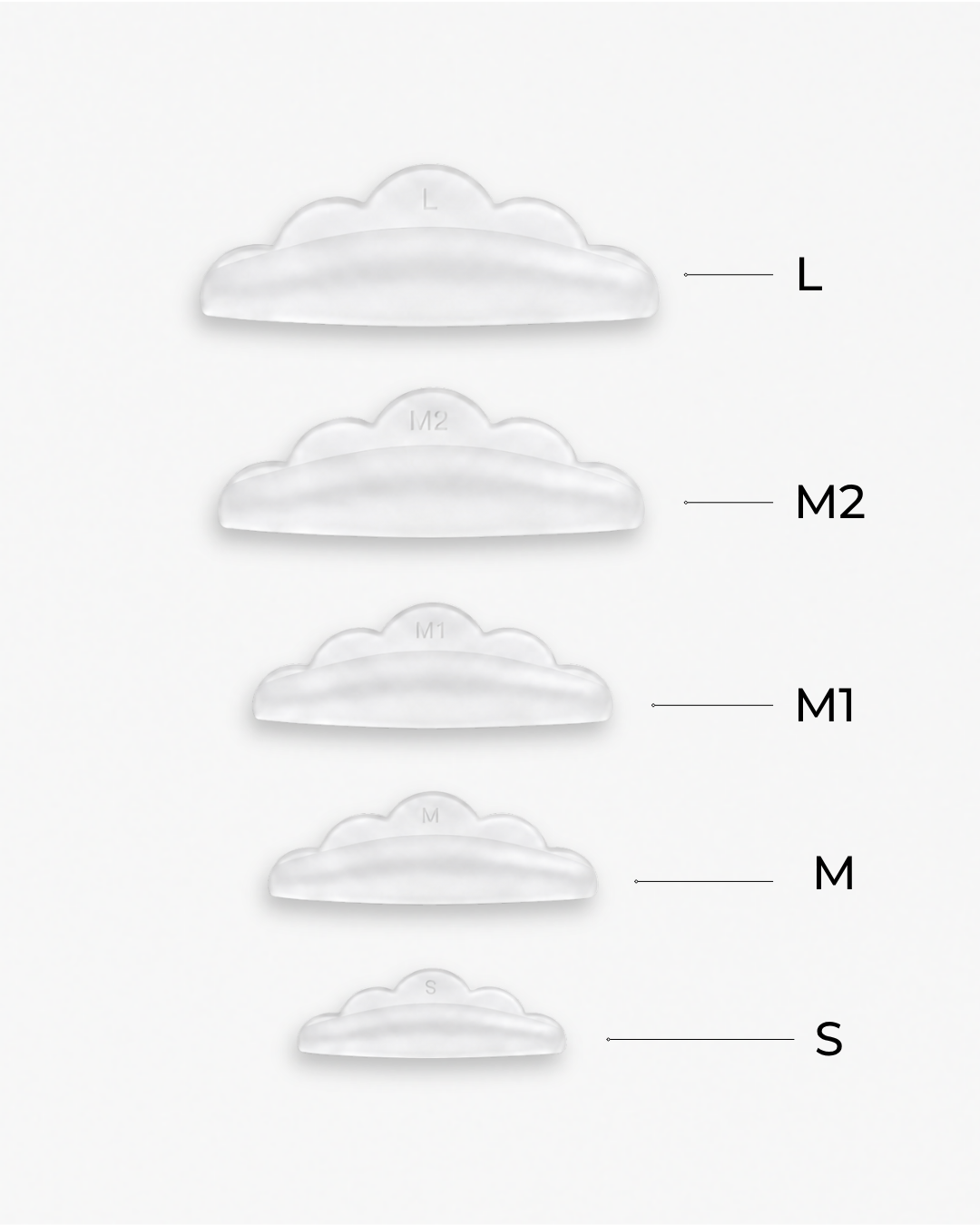 Permalift Lashlift Silikonspolar 5 - pack