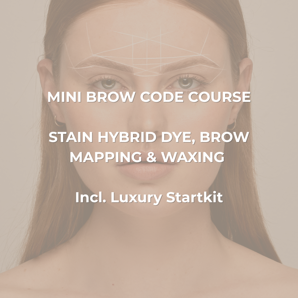 Training Brow Code - Stain Hybrid Dye, Brow Mapping & Waxing l MINI STARTKIT l