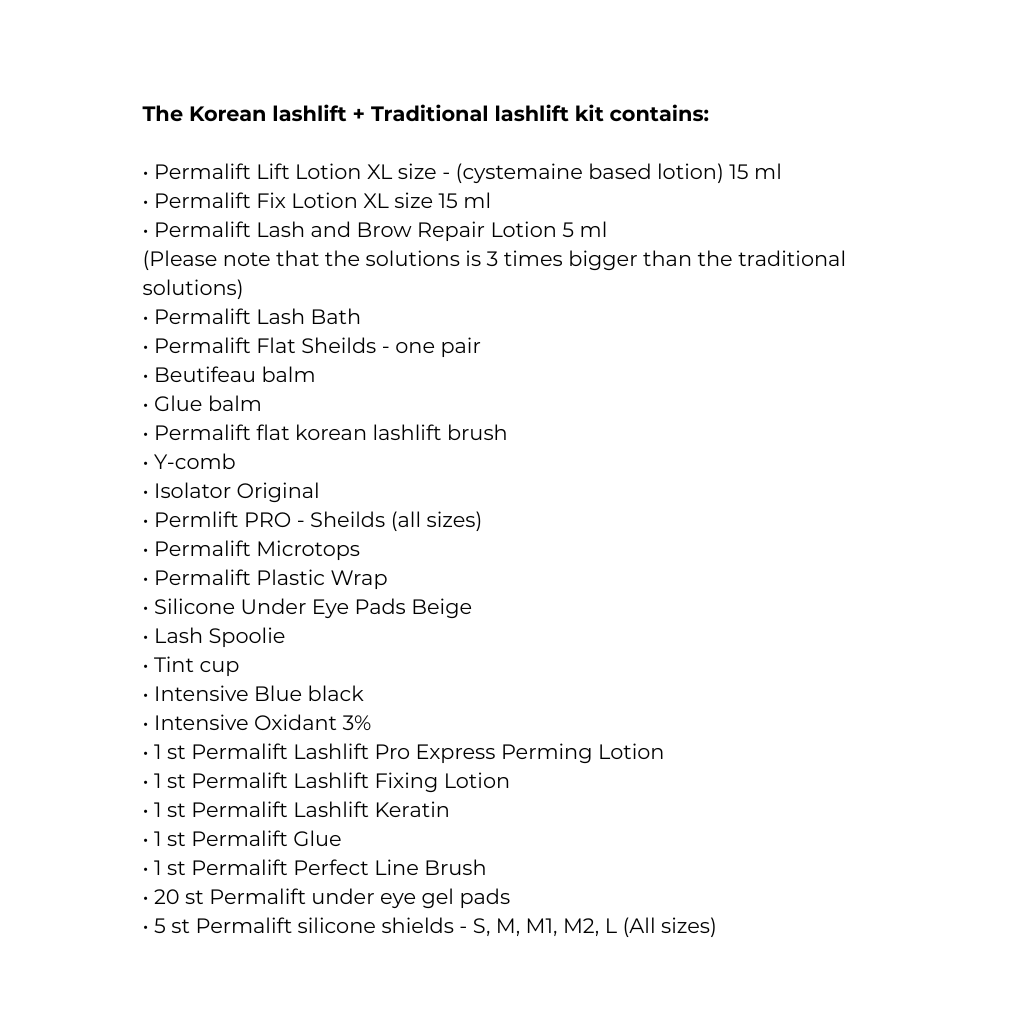 KOREAN LASHLIFT + TRADITIONELL LASHLIFT KURS