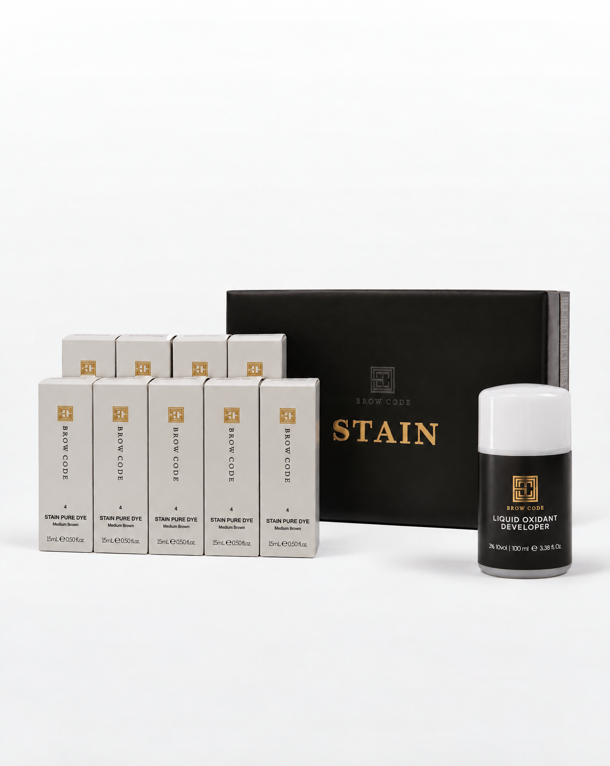 Stain Hybrid Dye Kit - All colors (10 colors) + Liquid Peroxid Solution