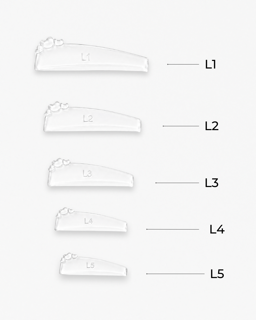 Silicone shields soft & flex - K-curved - 5 pairs